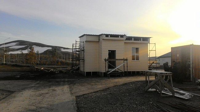 Пристройка к дому аксакалов в посёлке Терректы с использованием ЛСТК Пристройка к дому аксакалов в посёлке Терректы с использованием ЛСТК