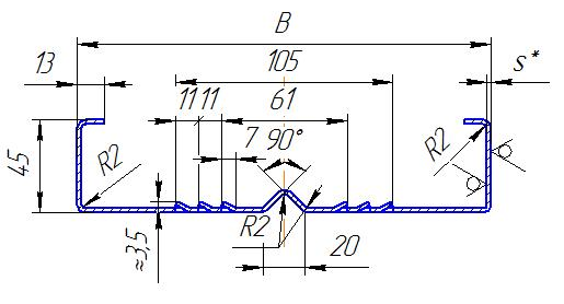 Термопрофиль стоечный
