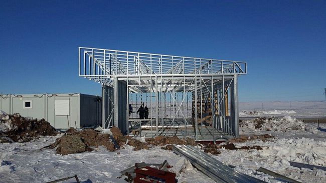 Строительство медицинского пункта в посёлке Терректы с использованием ЛСТК Строительство медицинского пункта в посёлке Терректы с использованием ЛСТК