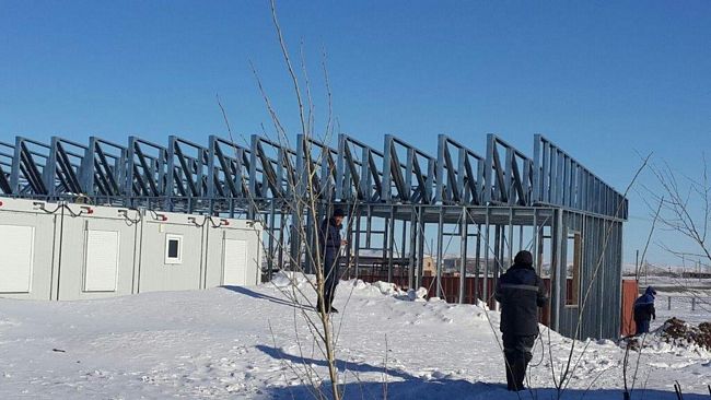 Строительство медицинского пункта в посёлке Терректы с использованием ЛСТК Строительство медицинского пункта в посёлке Терректы с использованием ЛСТК